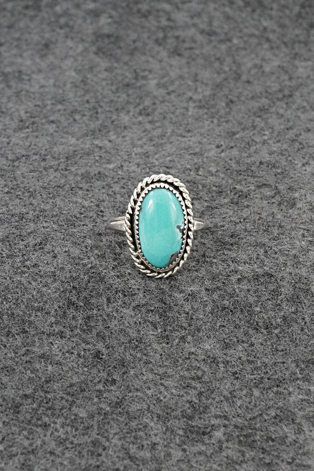 Turquoise & Sterling Silver Ring - Darius Arviso - Size 8.25