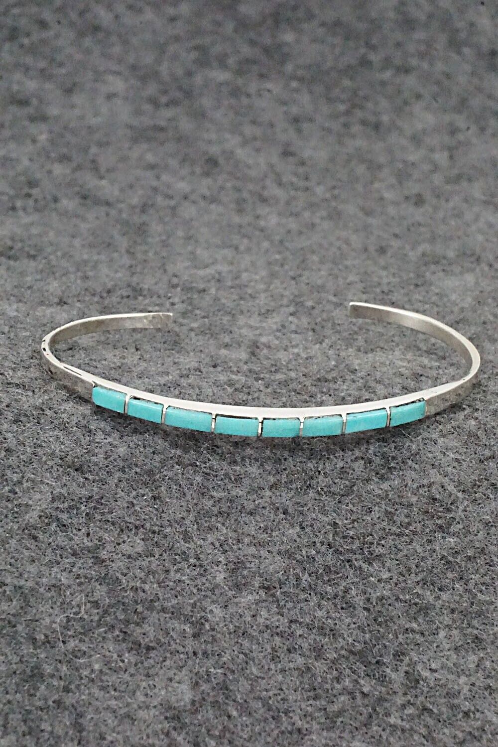 Turquoise & Sterling Silver Bracelet - Jeanette Chavez