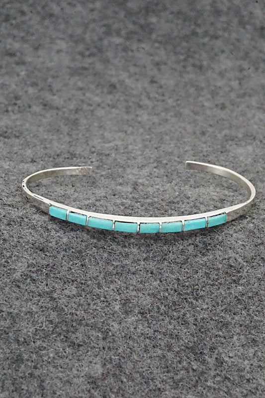 Turquoise & Sterling Silver Bracelet - Jeanette Chavez