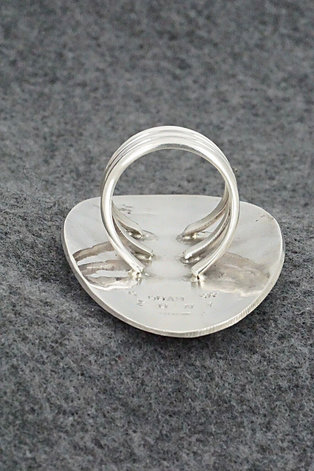Multi-Stone & Sterling Silver Ring - Quintin Quam Sr. - Size 10.5