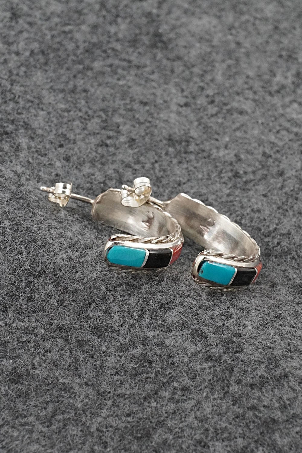 Multi-Stone & Sterling Silver Earrings - Malcolm Chavez