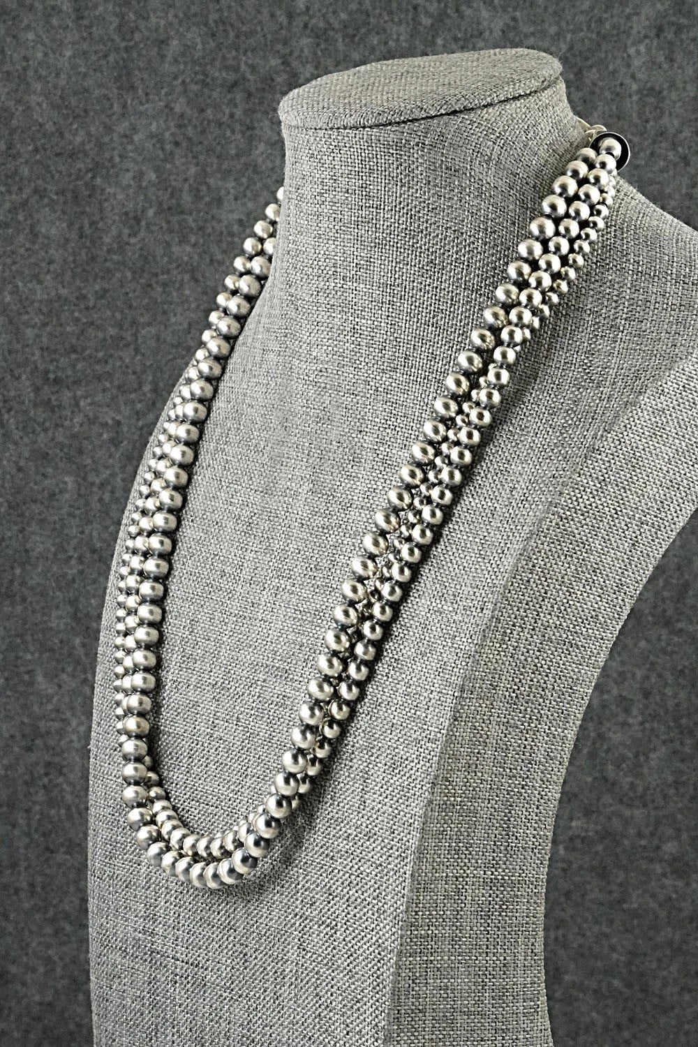 Sterling Silver Navajo Pearl Necklace 20" - Bryannen Halwood