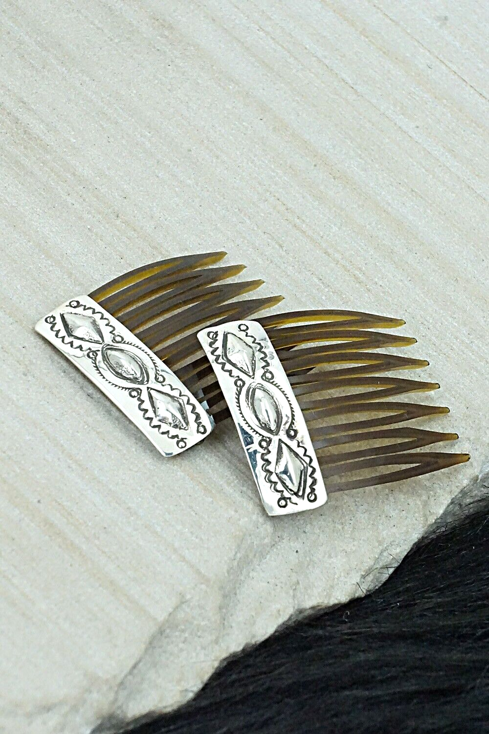 Sterling Silver Hair Combs - Jennie Blackgoat