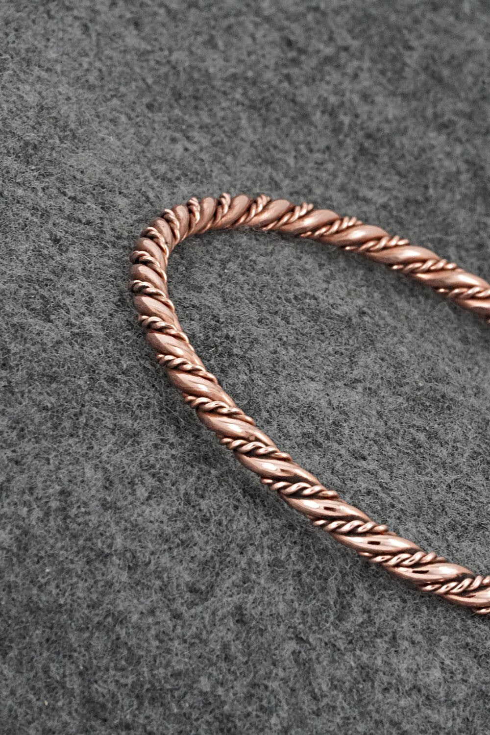Copper Bangle Bracelet - Elaine Tahe