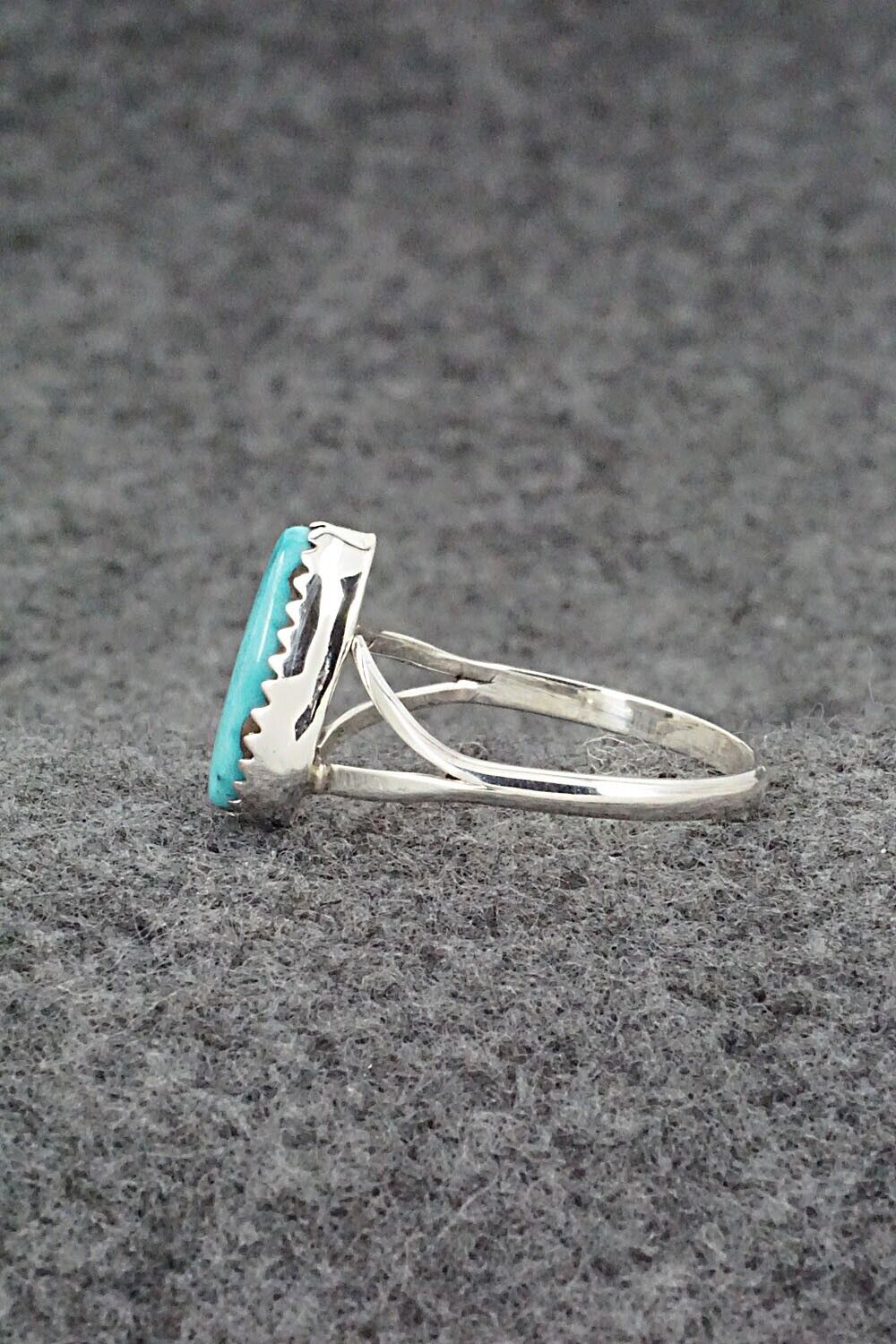 Turquoise & Sterling Silver Ring - Sharon McCarthy - Size 9.5
