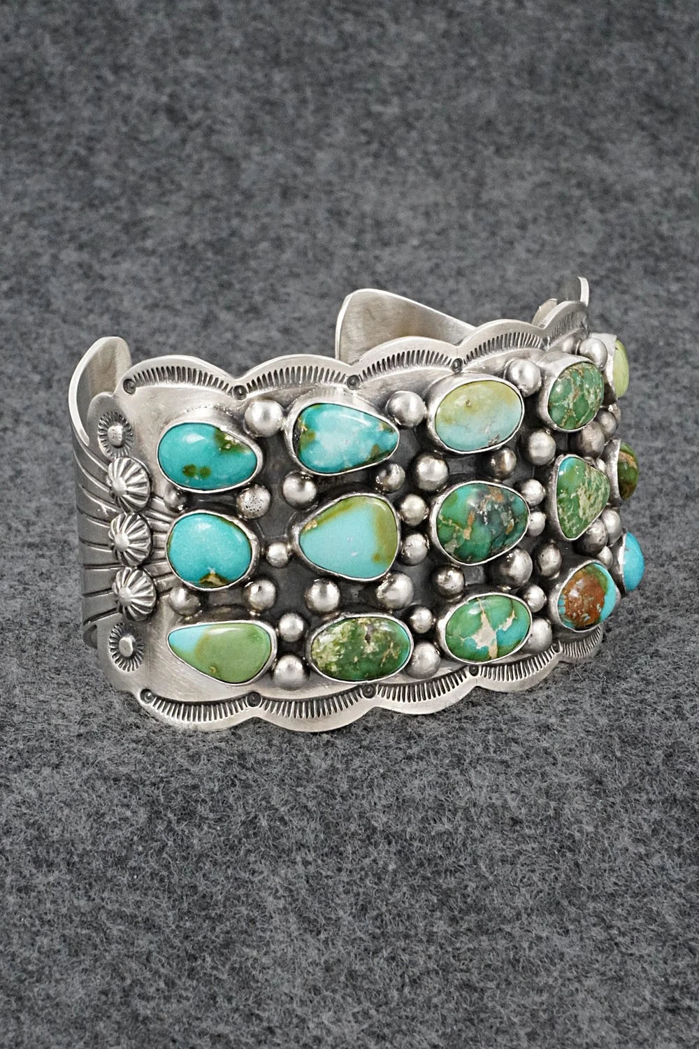 Turquoise & Sterling Silver Bracelet - Tom Lewis