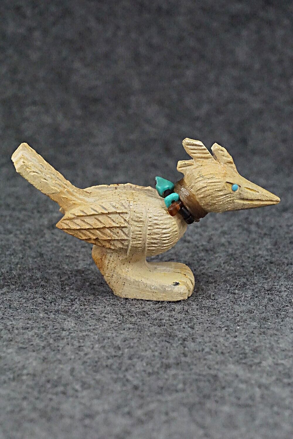 Roadrunner Zuni Fetish Carving - Douglas Martza