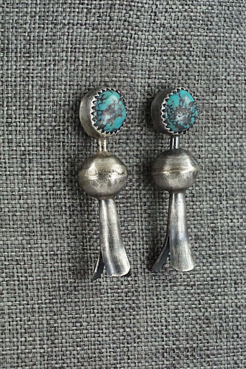 Turquoise & Sterling Silver Earrings - Emily Tsosie