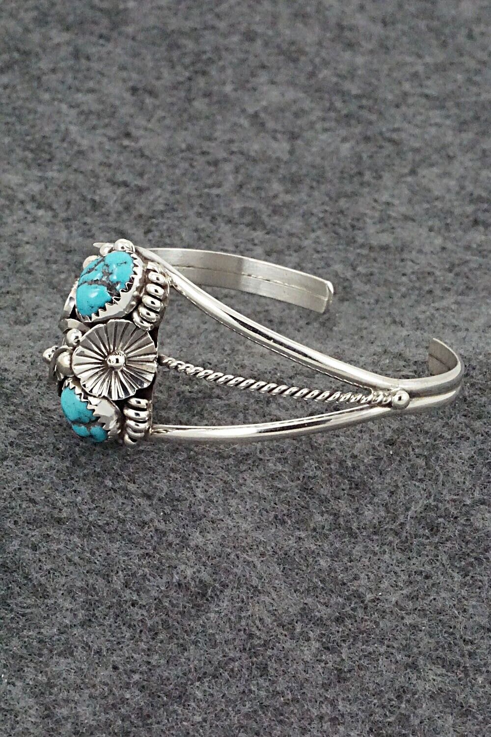 Turquoise & Sterling Silver Bracelet - Max Calladitto