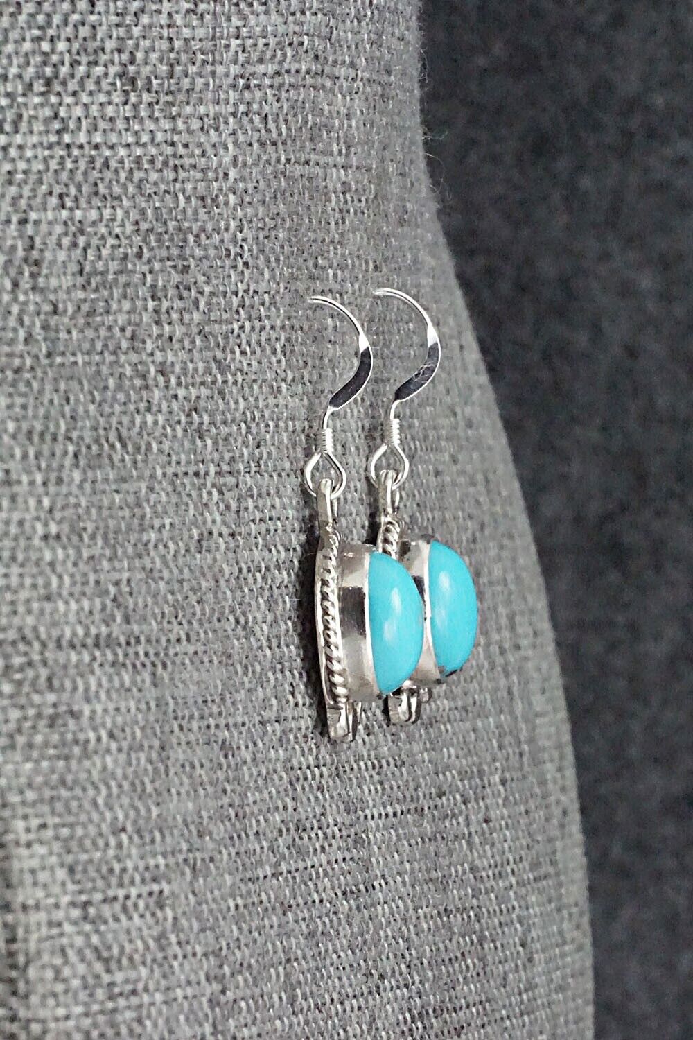 Turquoise and Sterling Silver Earrings - Sharon McCarthy