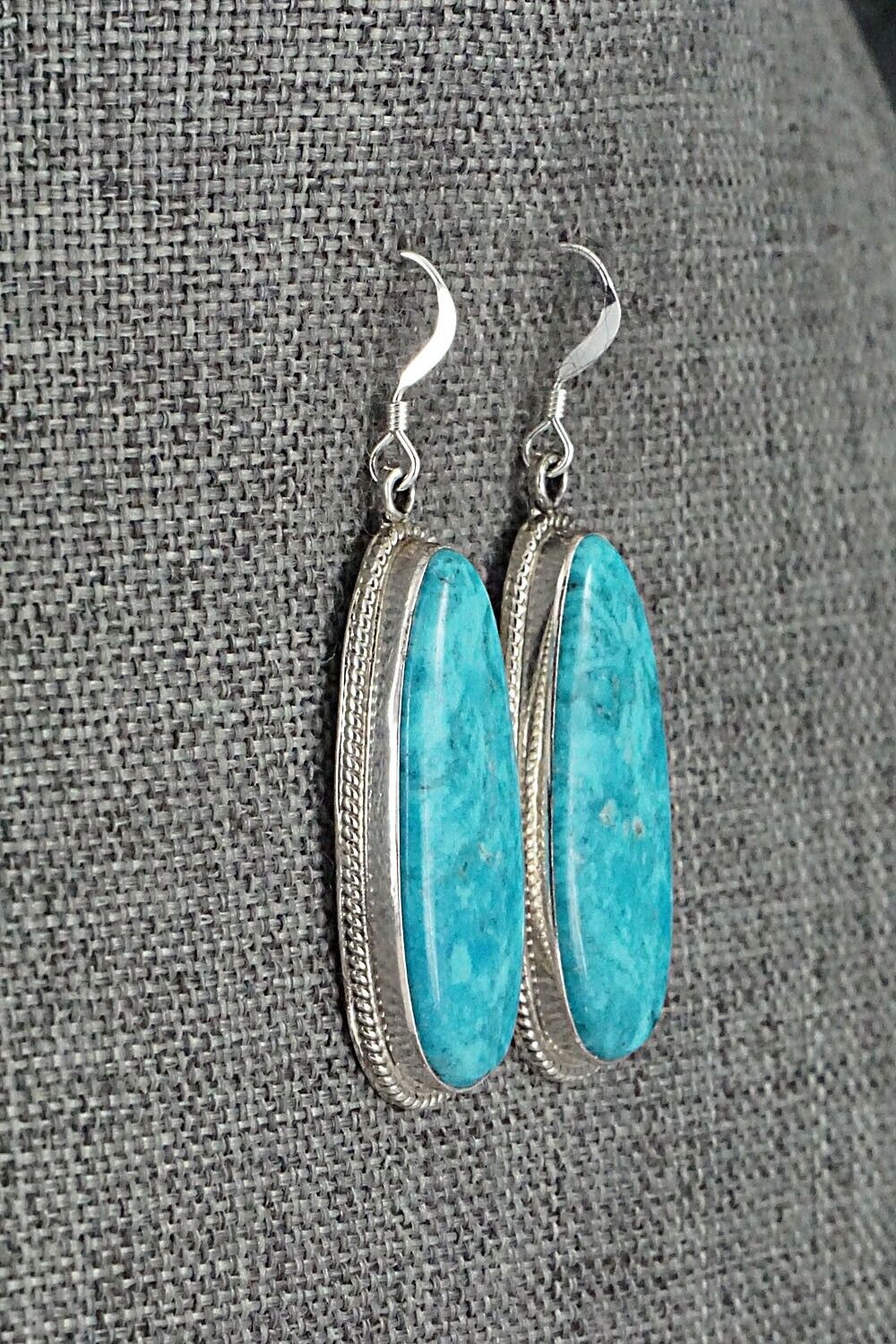 Turquoise and Sterling Silver Earrings - Sharon McCarthy