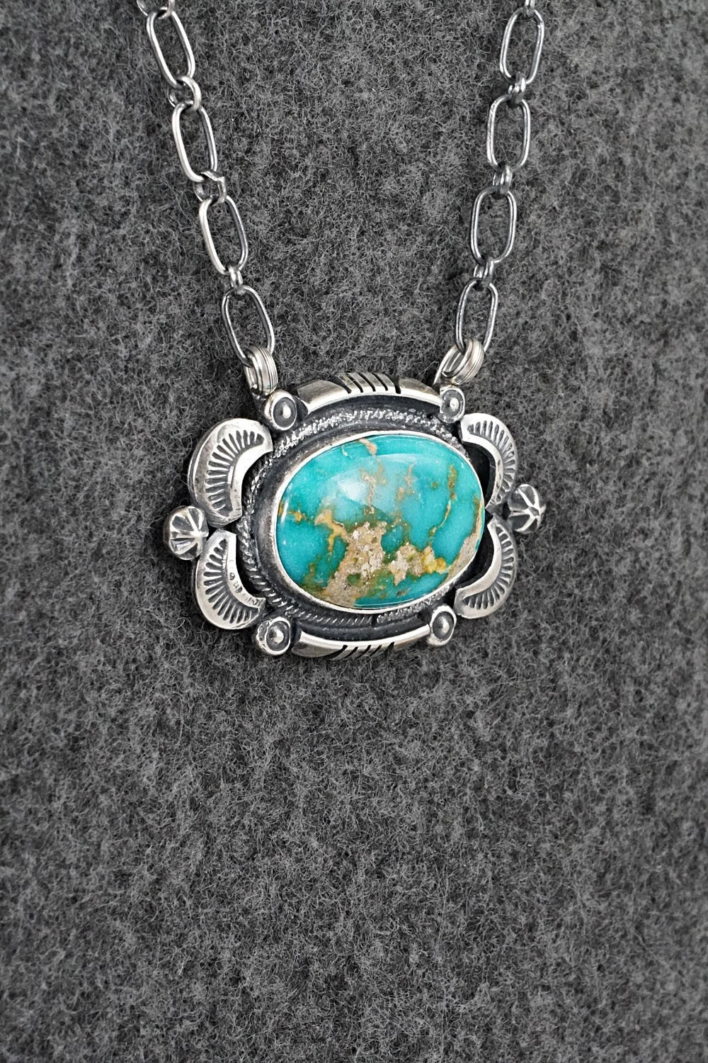 Turquoise & Sterling Silver Necklace - Daniel Benally