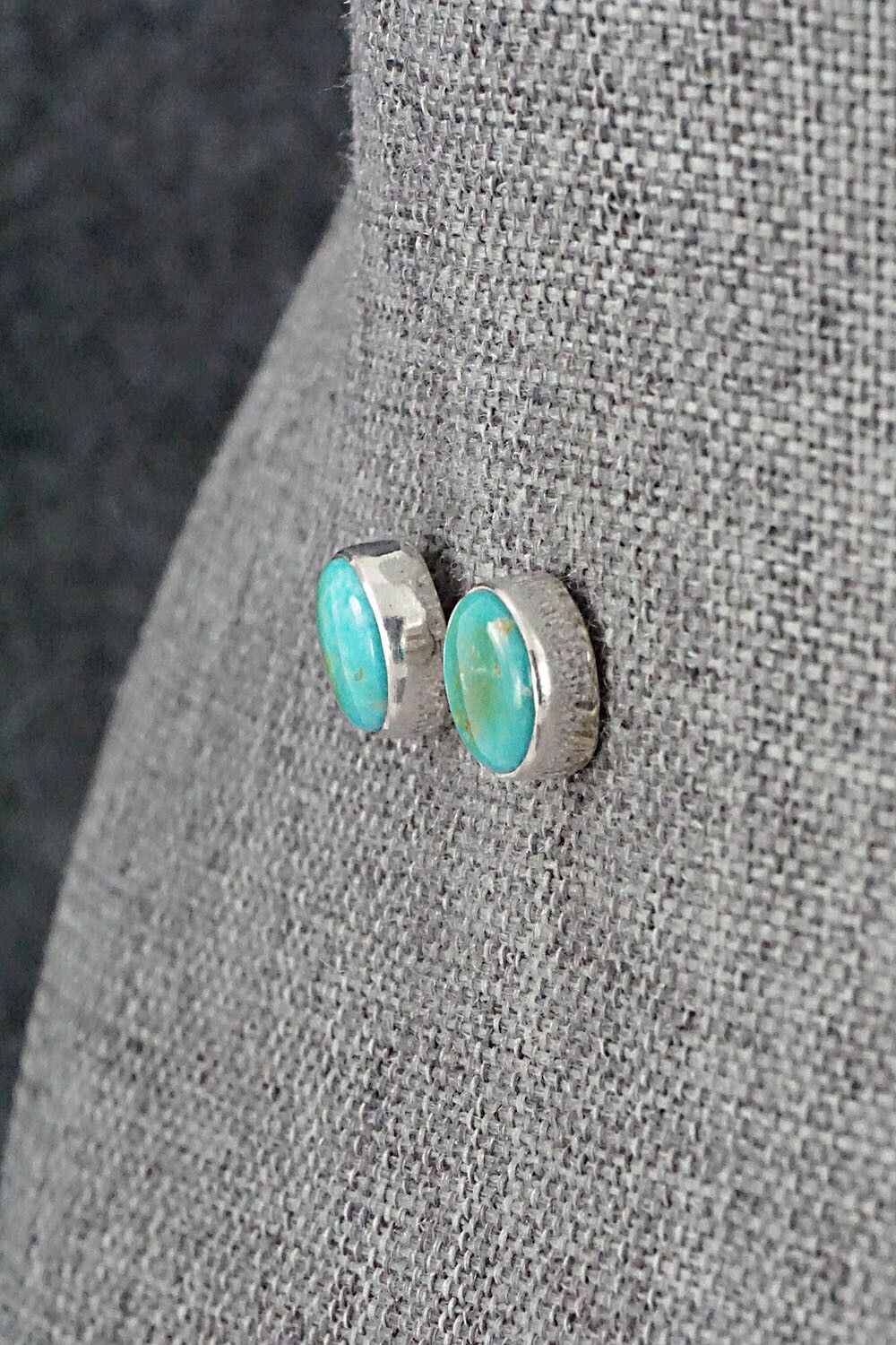 Turquoise & Sterling Silver Earrings - Marco Begaye