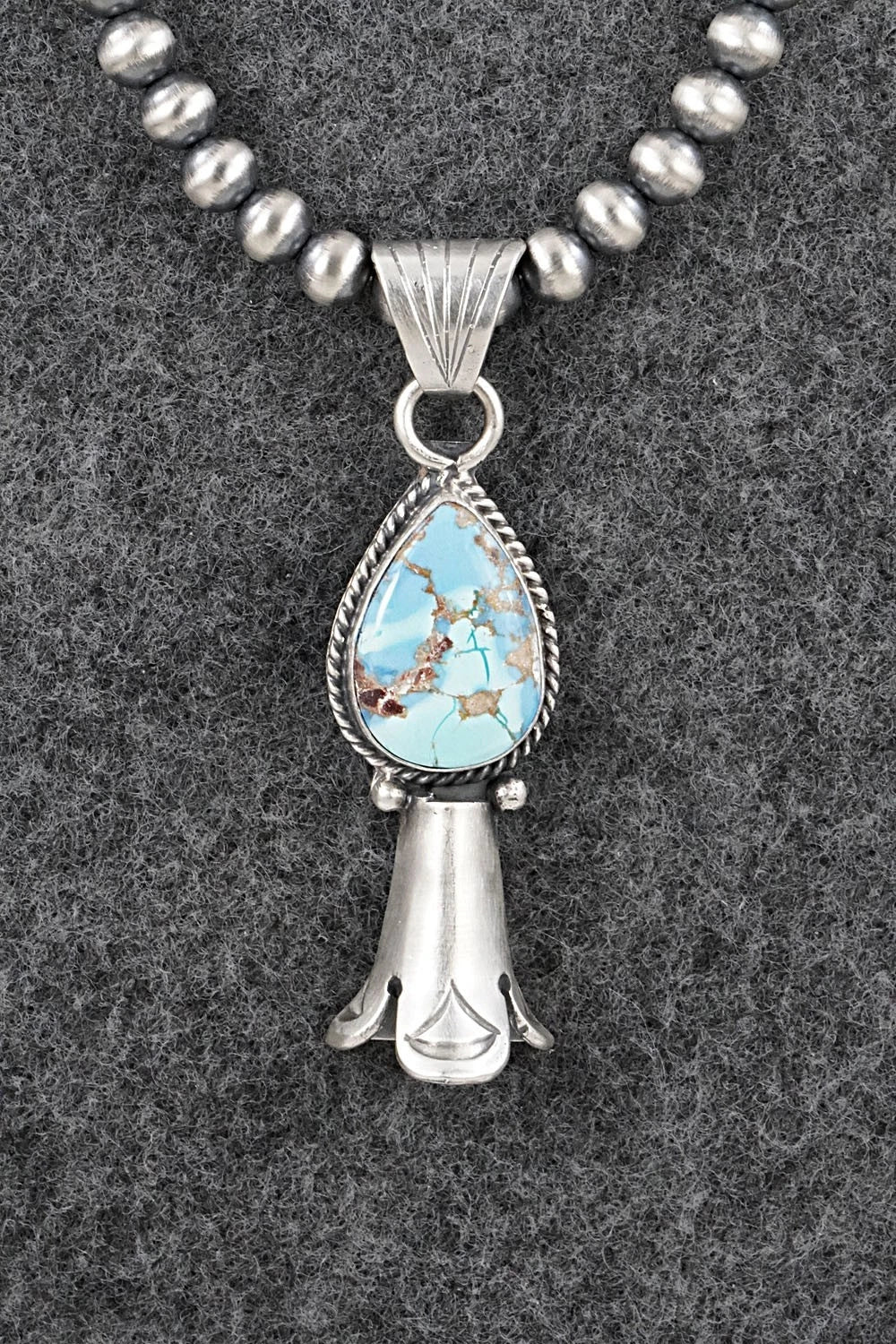 Turquoise & Sterling Silver Necklace - Sharon McCarthy