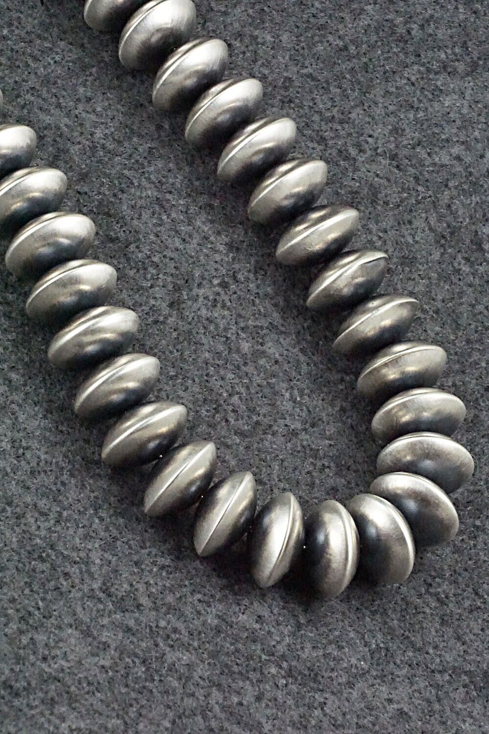 Sterling Silver Navajo Pearl Necklace 26" - Bryannen Halwood