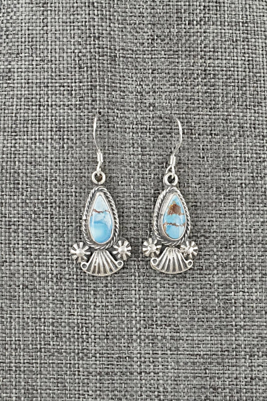 Turquoise & Sterling Silver Earrings - Verley Betone