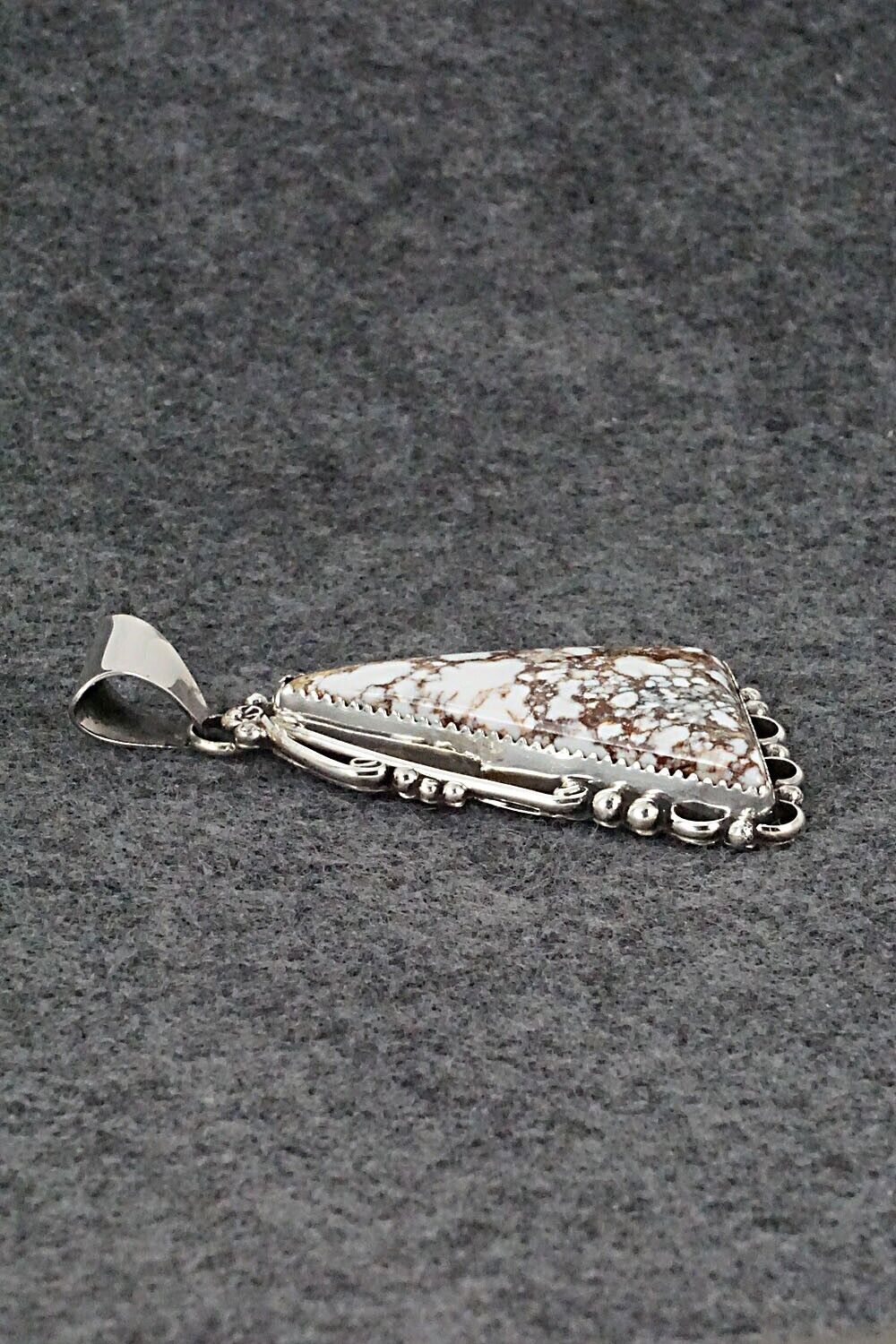 Wild Horse & Sterling Silver Pendant - Freda Martinez