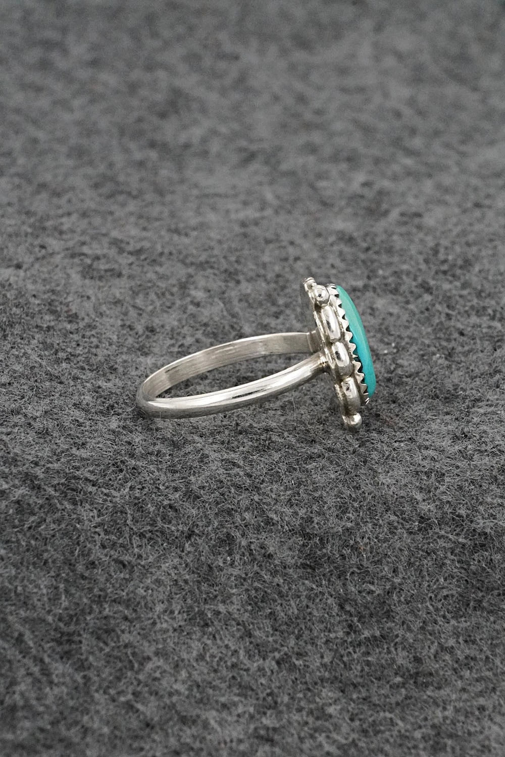 Turquoise & Sterling Silver Ring - Cody Nez - Size 8.5