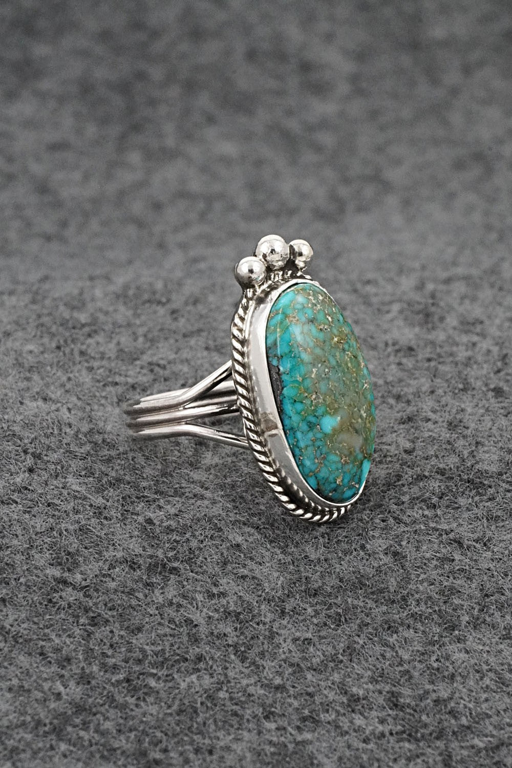 Turquoise & Sterling Silver Ring - Rena Begay - Size 7
