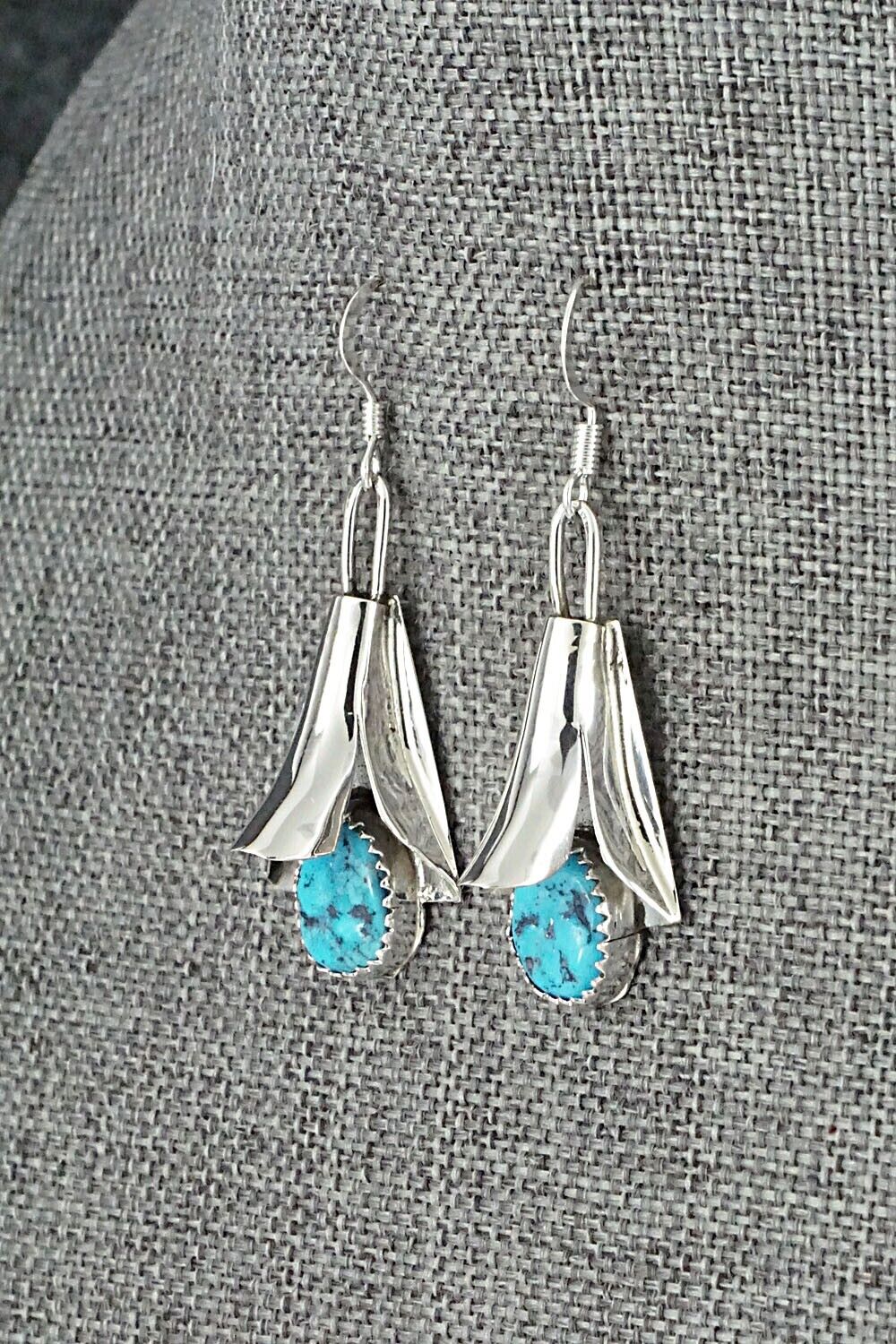 Turquoise & Sterling Silver Squash Blossom Set - Louise Yazzie