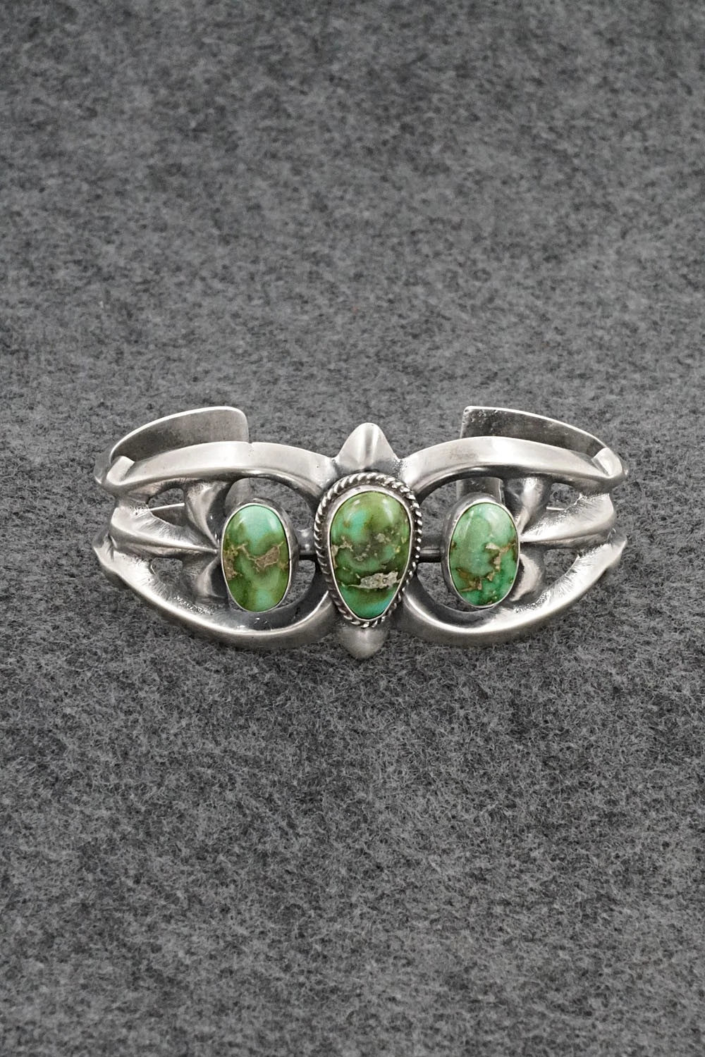 Turquoise & Sterling Silver Bracelet - Eugene Gruber