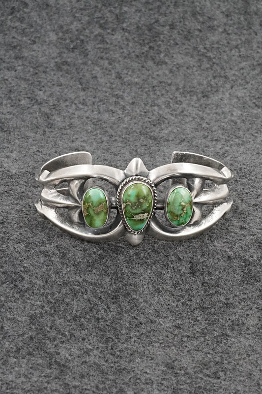 Turquoise & Sterling Silver Bracelet - Eugene Gruber