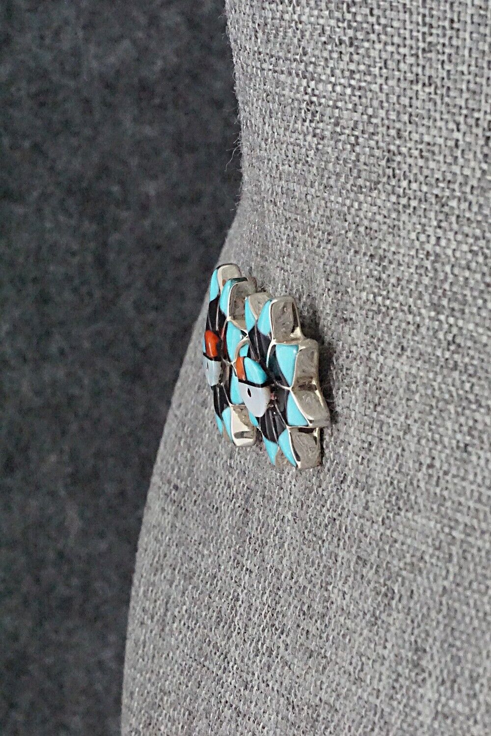 Multi Stone & Sterling Silver Earrings - Clayton Vacit