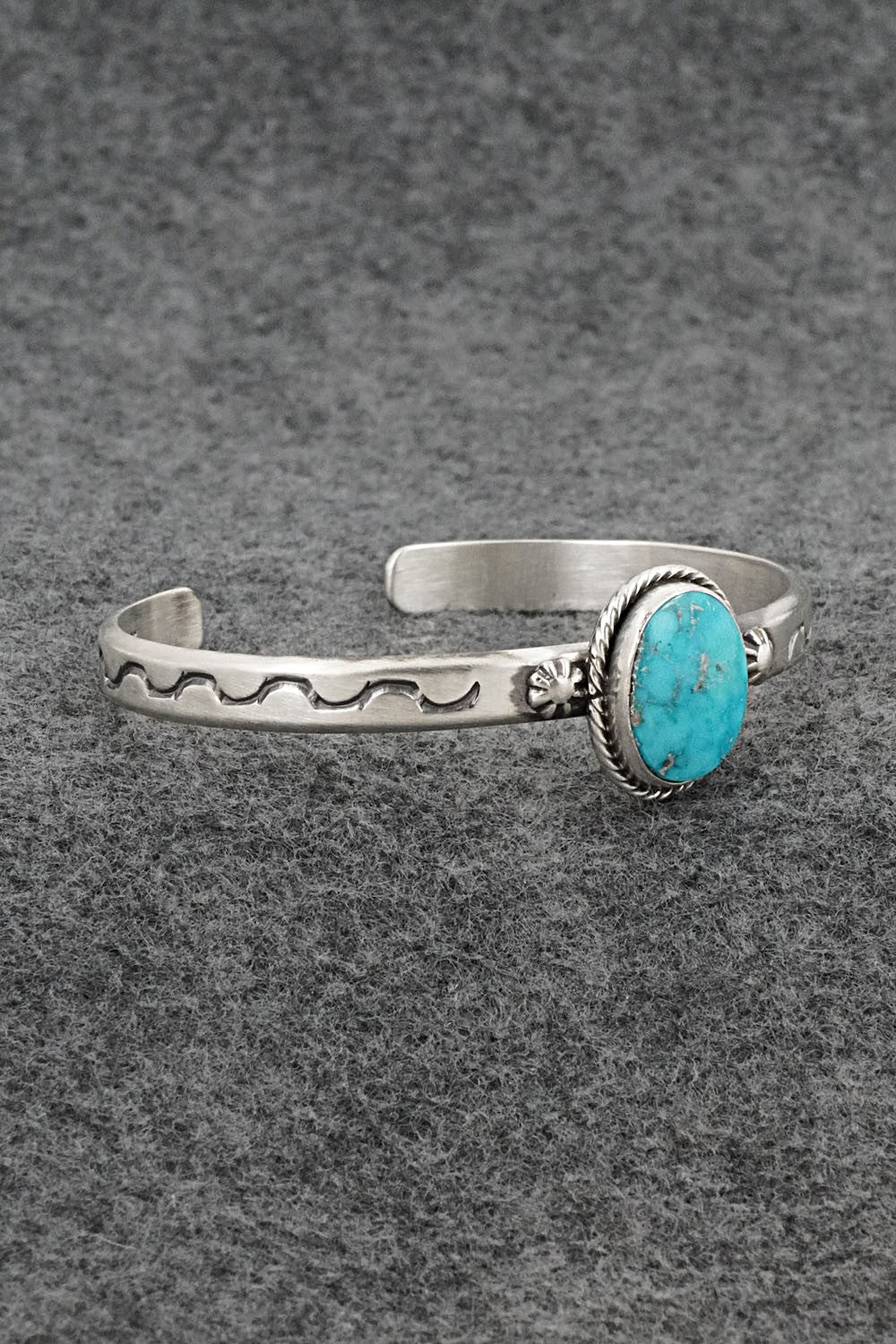 Turquoise & Sterling Silver Bracelet - Samuel Yellowhair
