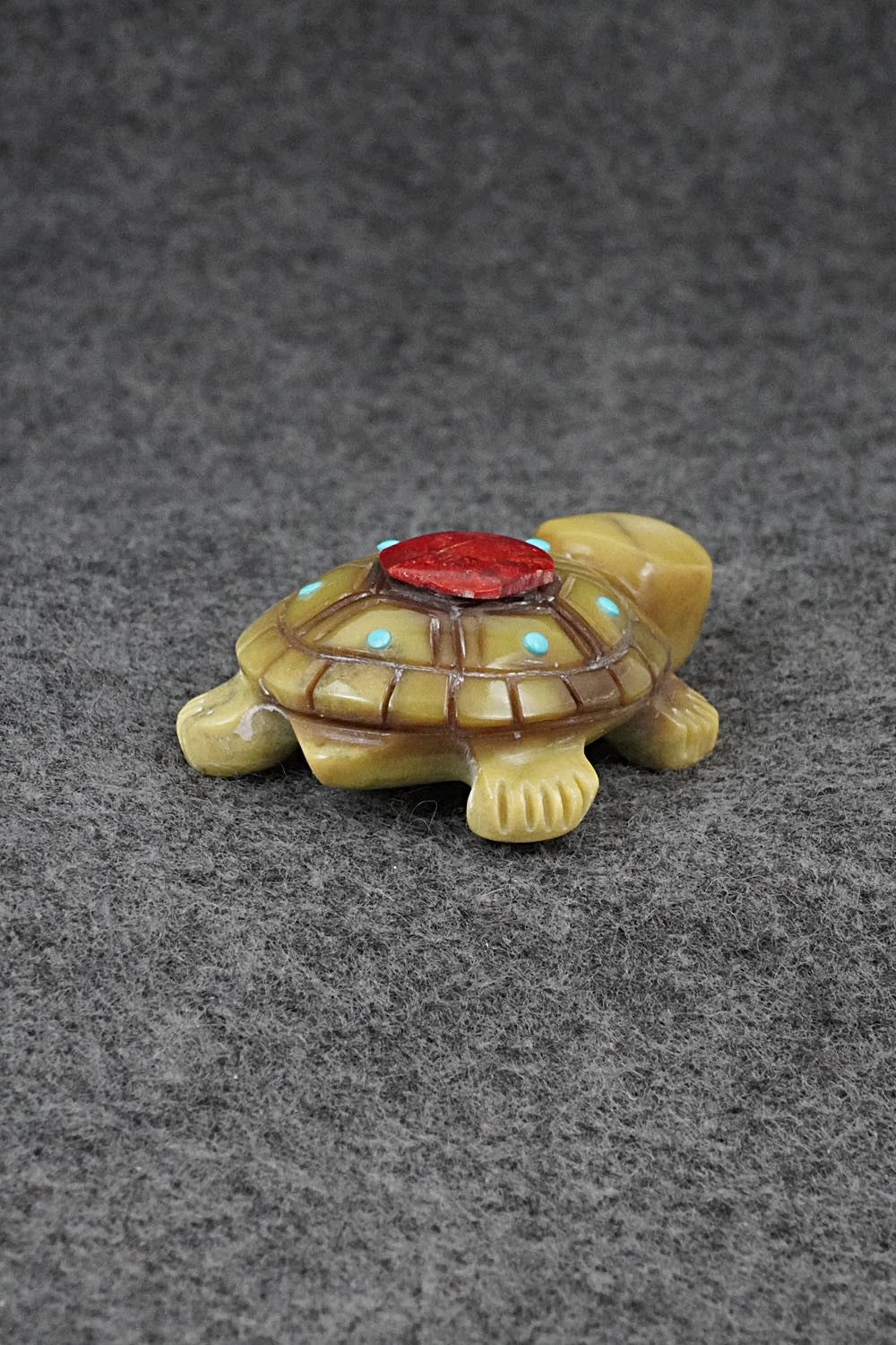 Turtle Zuni Fetish Carving - Reynold Lunasee
