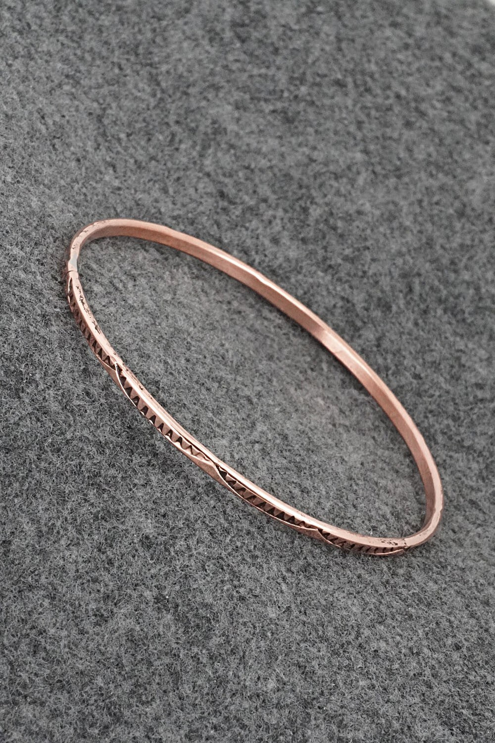 Copper Bangle Bracelet - Elaine Tahe