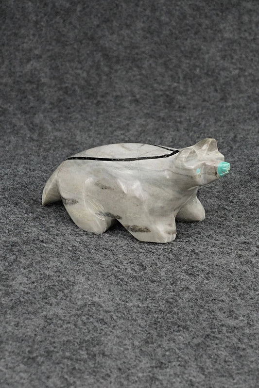 Raccoon Zuni Fetish Carving - Enrike Leekya
