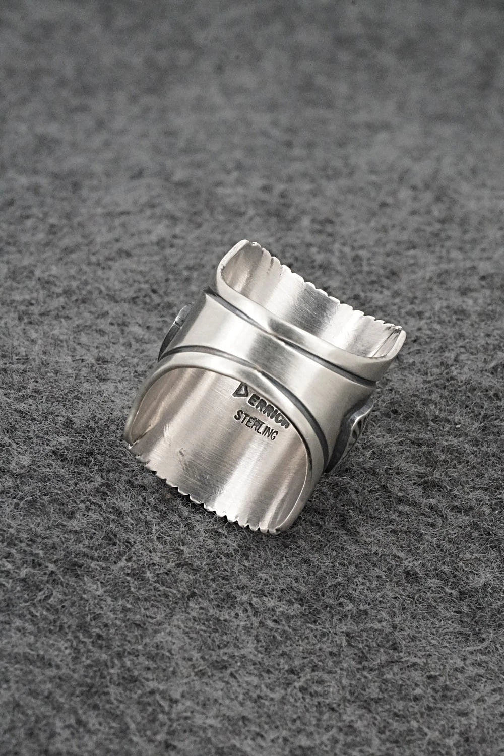 Turquoise & Sterling Silver Ring - Derrick Gordon - Size 8