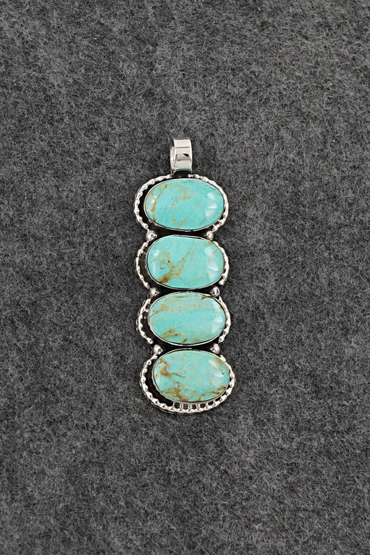Turquoise & Sterling Silver Pendant - Marie Bahe