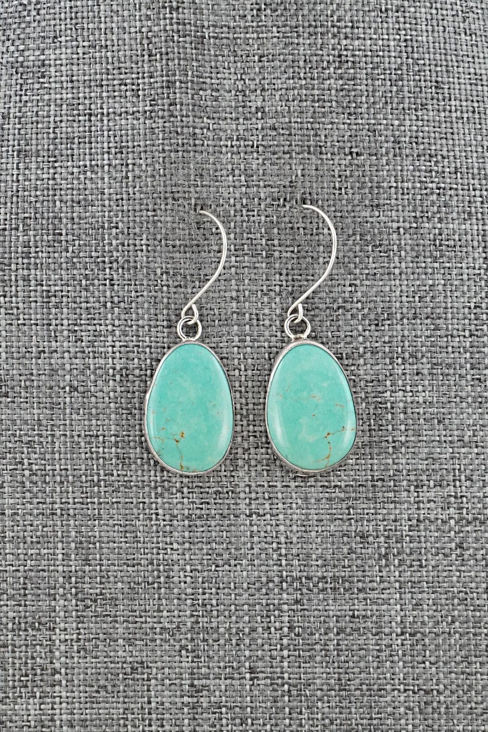 Turquoise & Sterling Silver Earrings - Rosemary Saunders