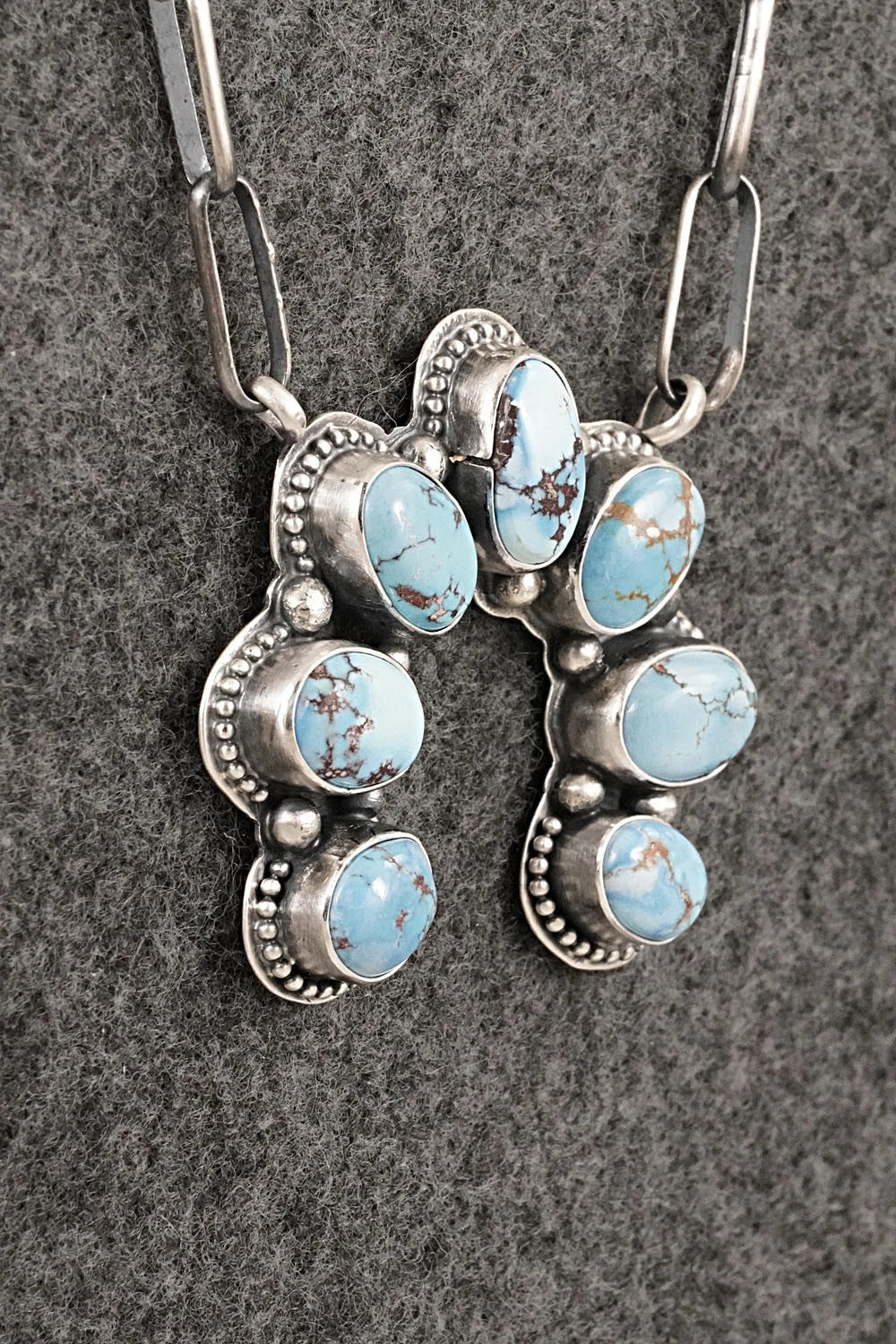 Turquoise & Sterling Silver Necklace - Darrin Livingston