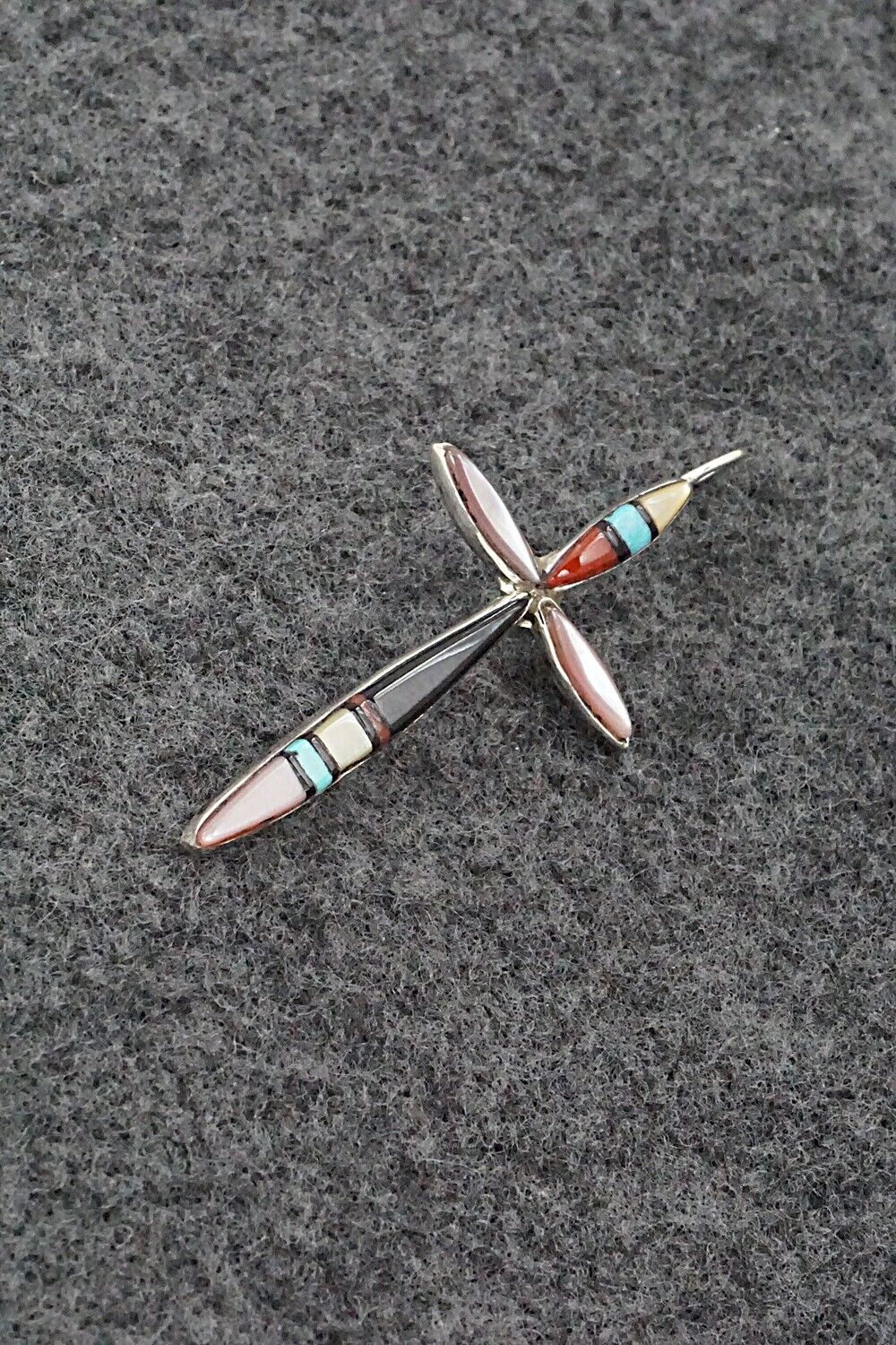 Multi Stone & Sterling Silver Pendant - Sylvester Noche