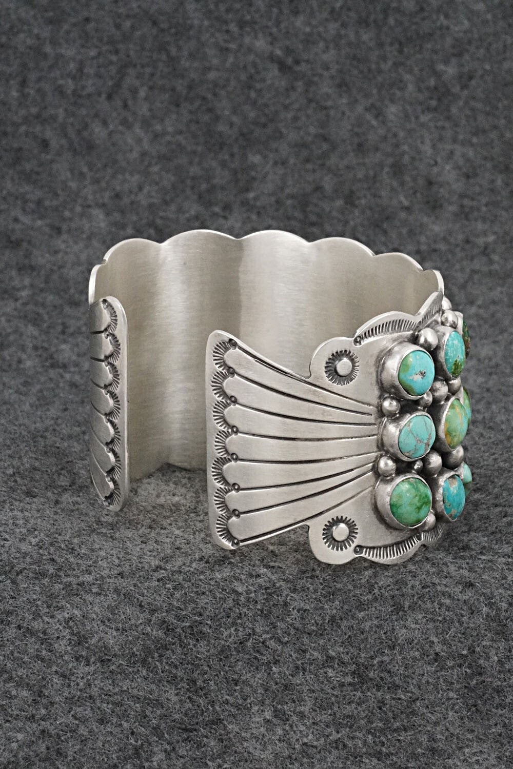 Turquoise & Sterling Silver Bracelet - Tom Lewis