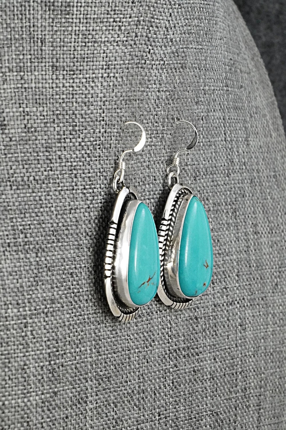 Turquoise & Sterling Silver Earrings - Irene Kee