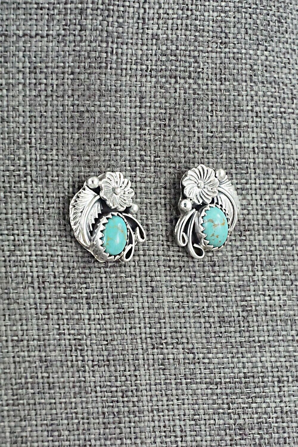 Turquoise & Sterling Silver Earrings - Rita Largo