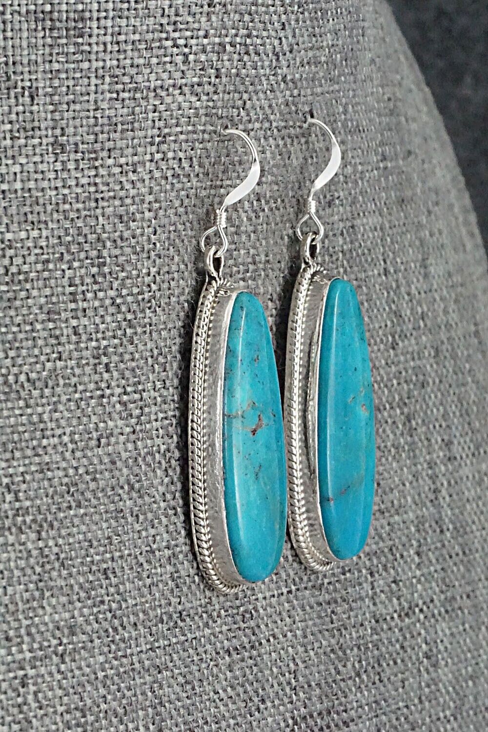 Turquoise and Sterling Silver Earrings - Sharon McCarthy