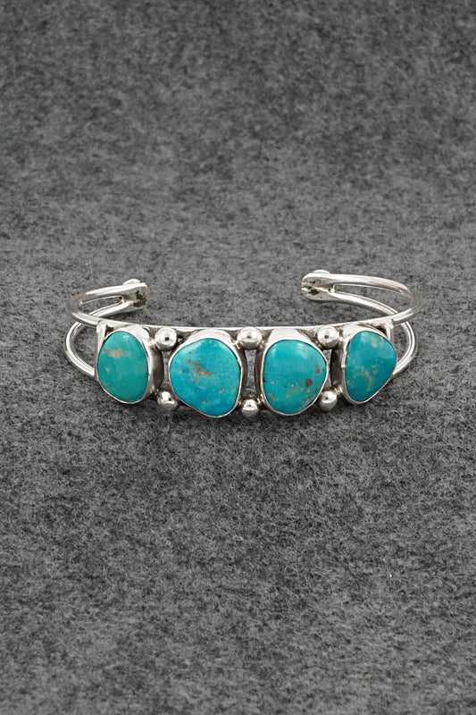 Turquoise & Sterling Silver Bracelet - Priscilla Reeder