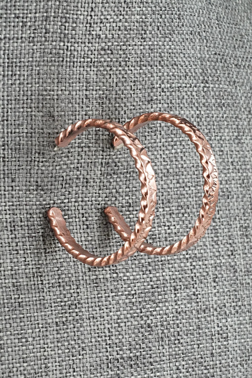 Copper Hoop Earrings - Elaine Tahe