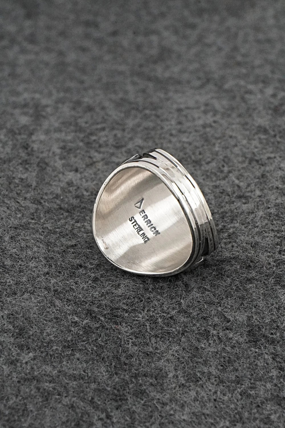 Turquoise & Sterling Silver Ring - Derrick Gordon - Size 9