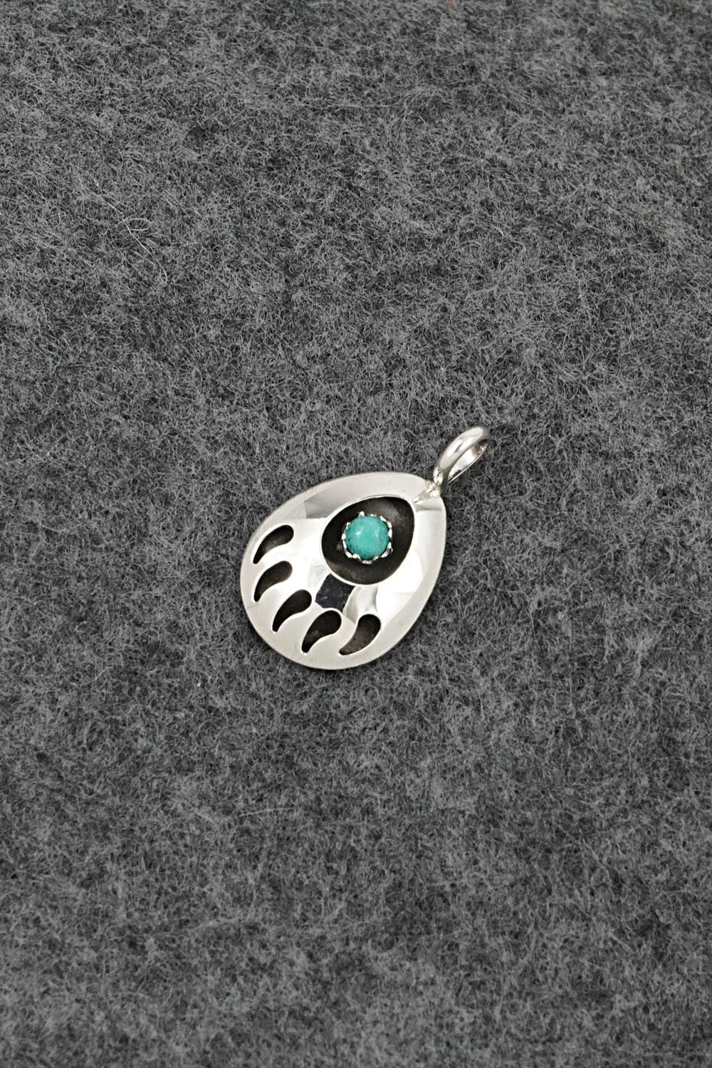 Turquoise & Sterling Silver Pendant - Sandra Parker