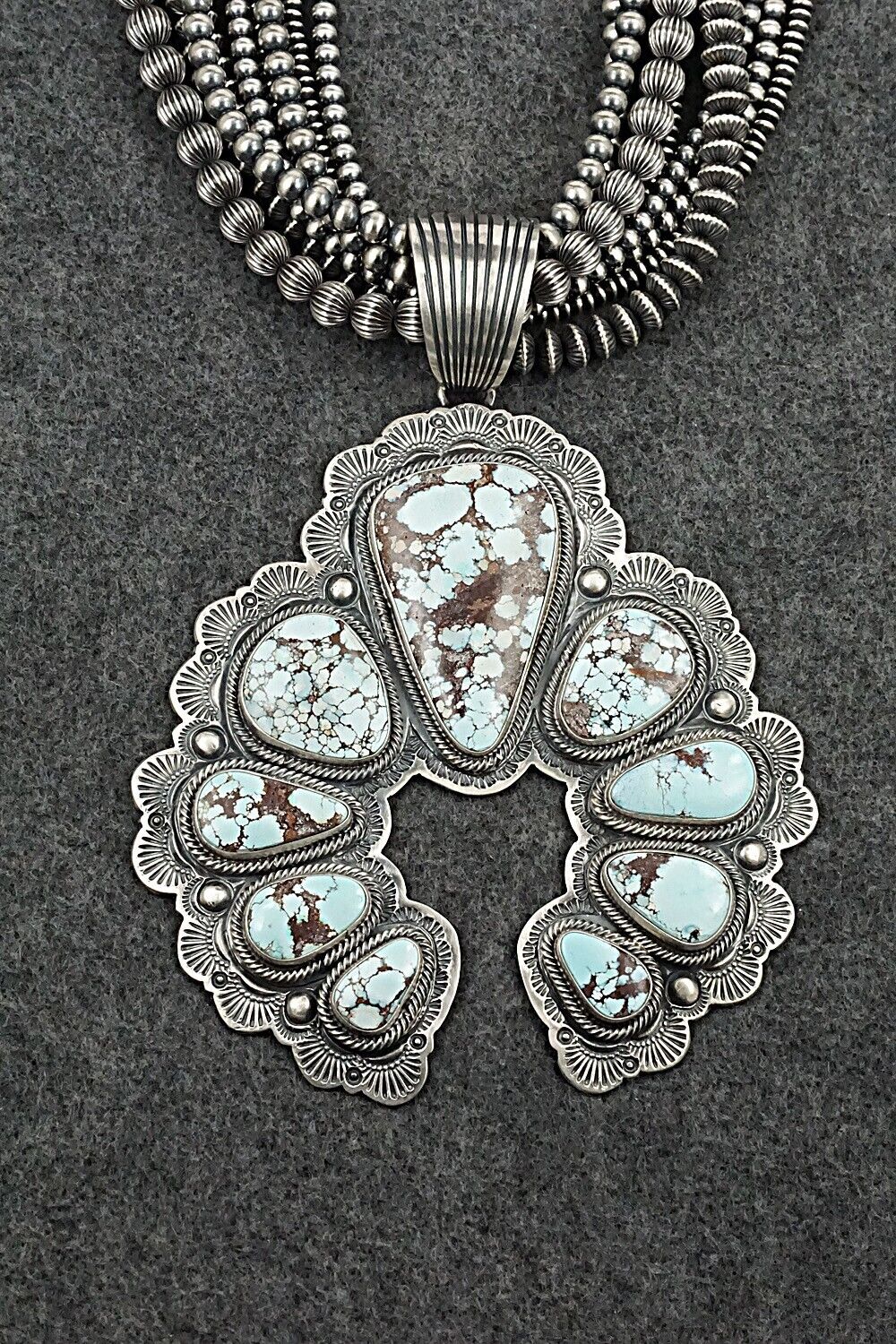 Turquoise & Sterling Silver Necklace Set - Randy Boyd