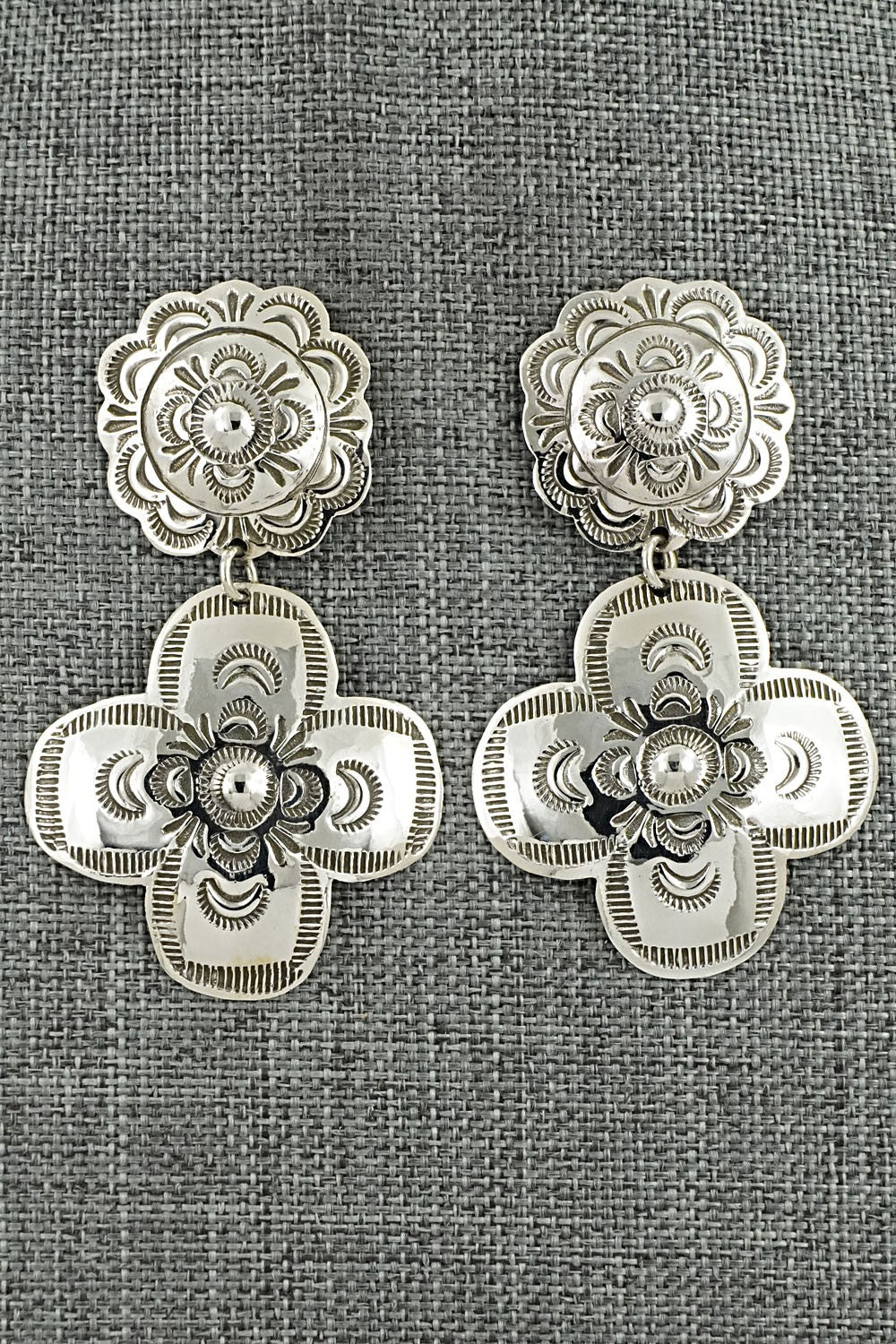 Sterling Silver Earrings - Bertha Begay