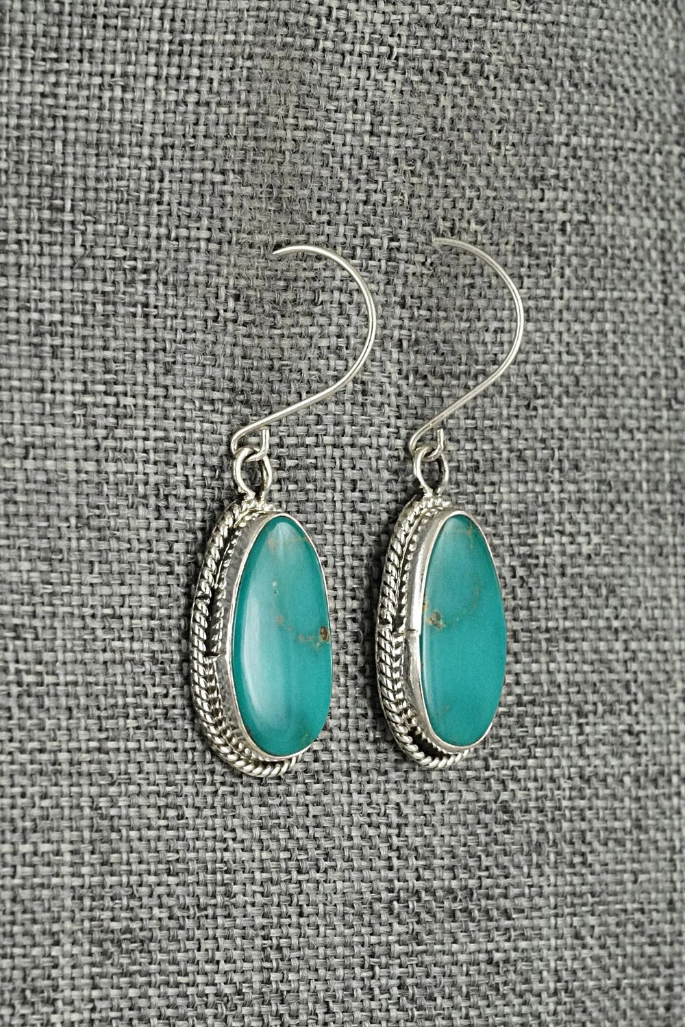 Turquoise & Sterling Silver Earrings - Rosemary Saunders