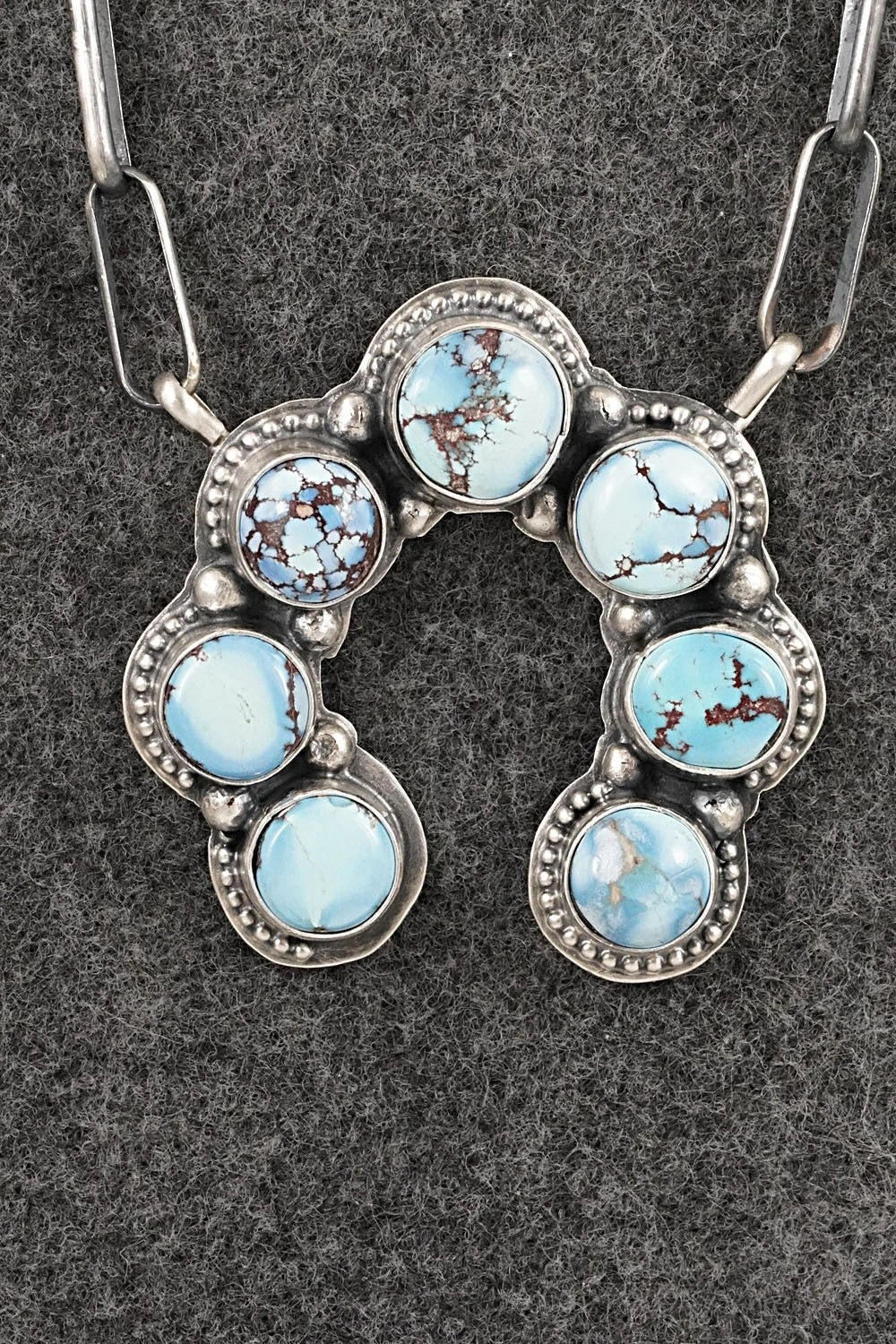 Turquoise & Sterling Silver Necklace - Darrin Livingston
