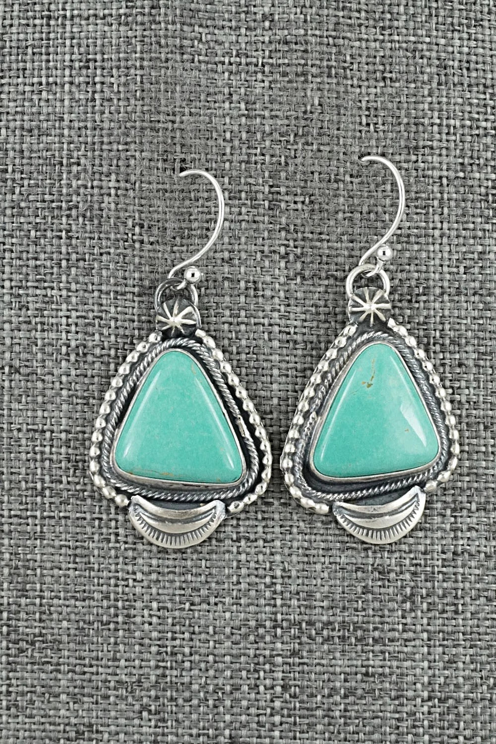 Turquoise & Sterling Silver Earrings - Bobby Johnson