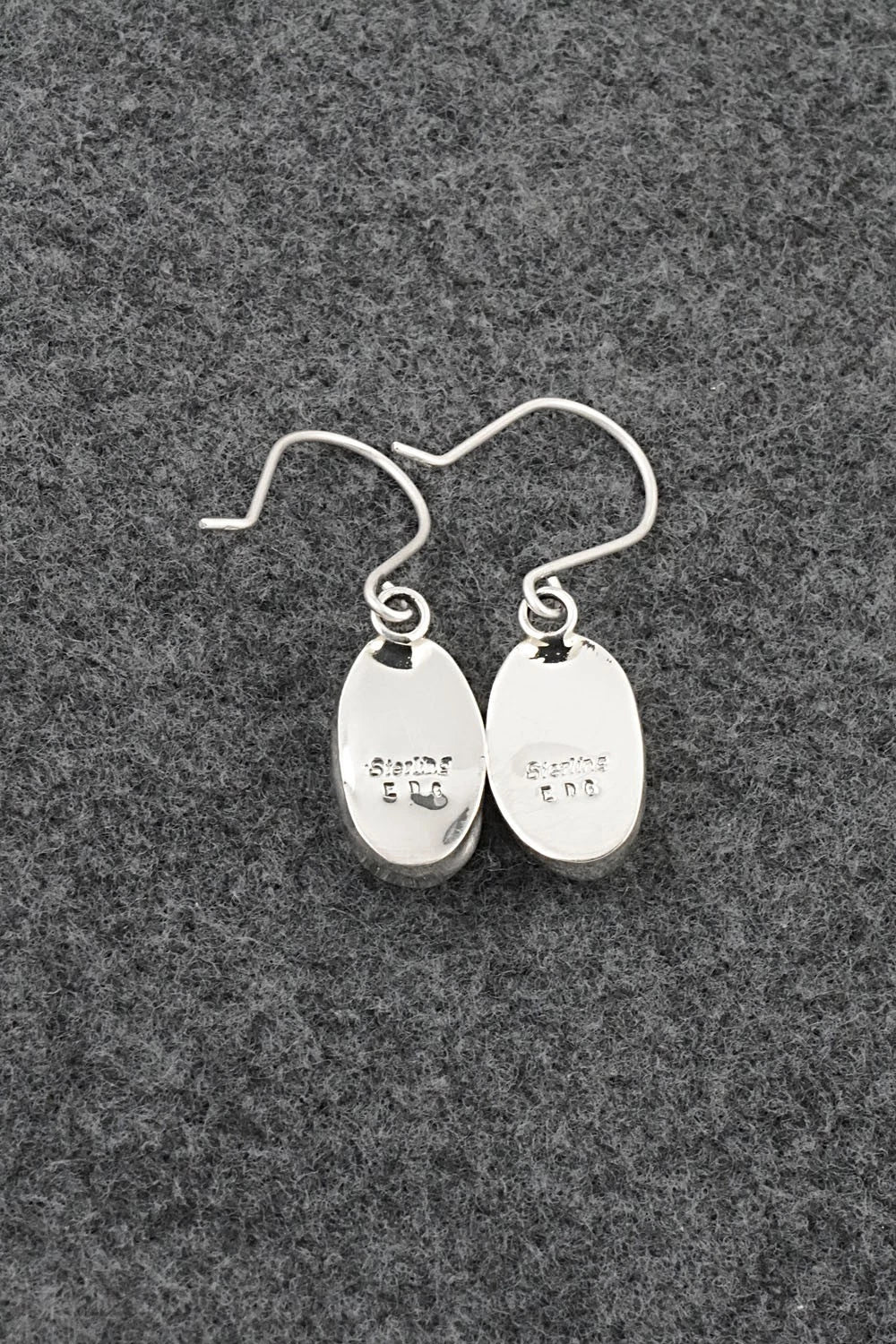 Turquoise & Sterling Silver Earrings - Eugene Gruber